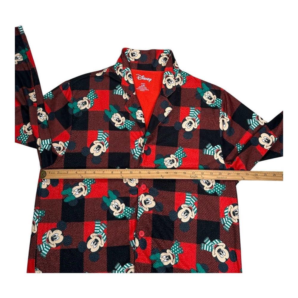 Disney Mickey Mouse Christmas 2 Pc Pajama Set Womens L Long Sleeve Top & Pant - Picture 6 of 12